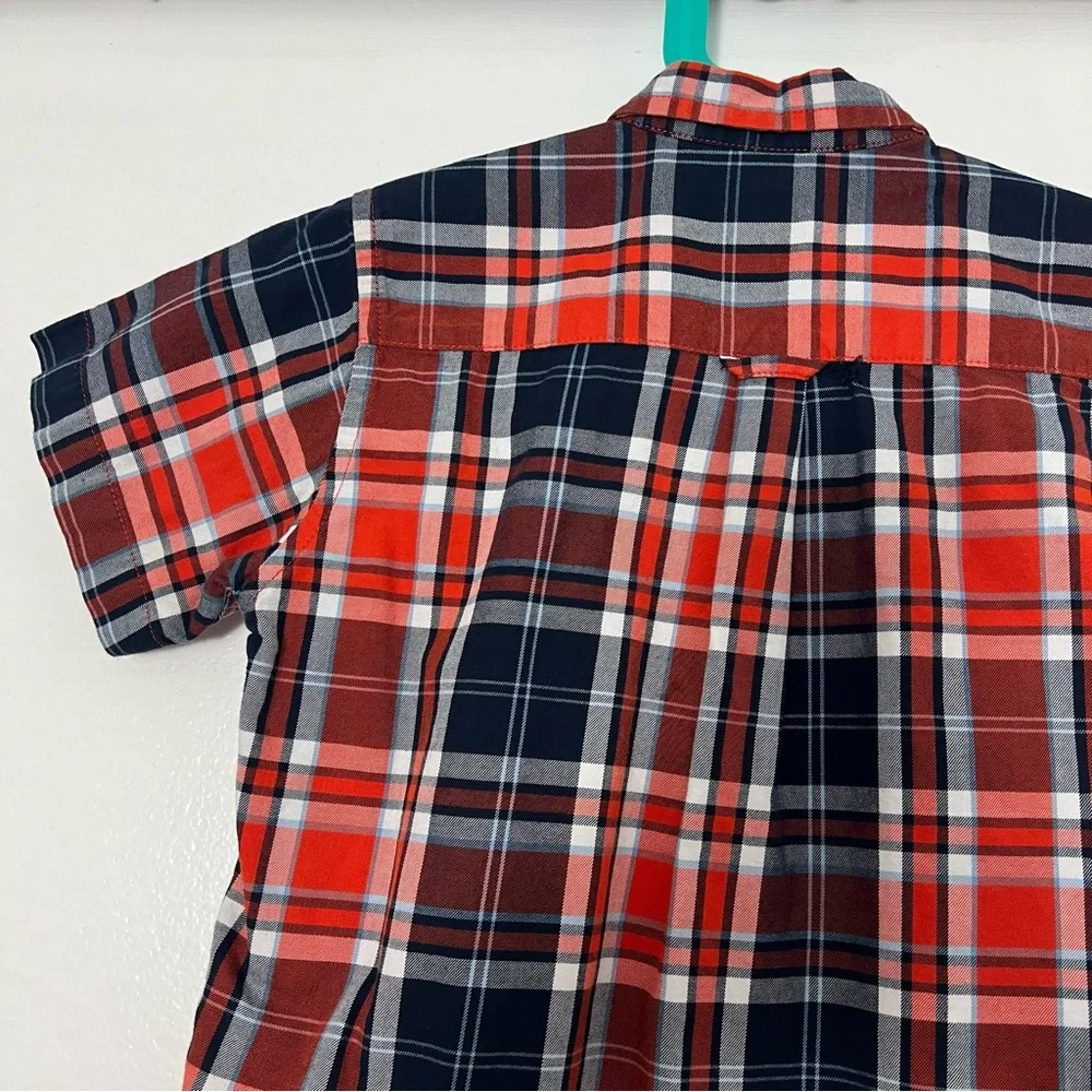 The Children's Place Baby Boys and Toddler Poplin Short Sleeve Button Down Shirt